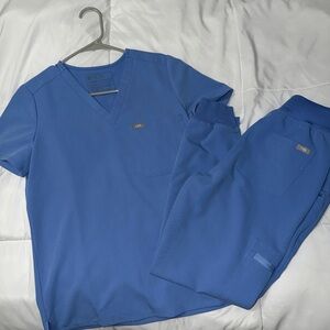 Figs Ceil Blue Scrubs